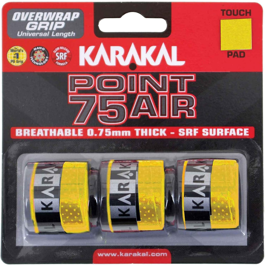Blister De 3 Overgrips Siux De Surgrip Jaune Vif – Améliore Ta Prise En Padel !