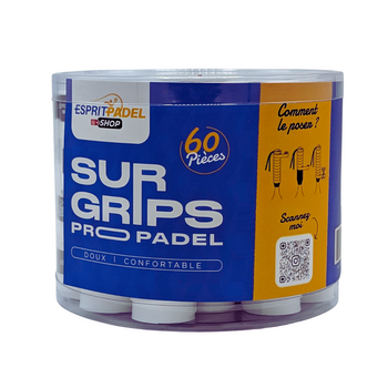 Boite de 60 surgrips Esprit Padel Shop Pro Blanc - Esprit Padel Shop