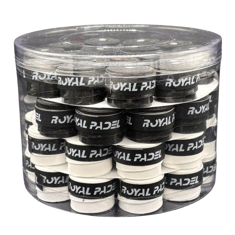 Boîte de 60 Surgrips Royal Padel Noir/Blanc - Esprit Padel Shop