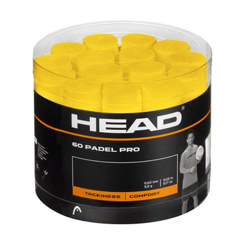 Caja de 60 overgrips Head Pro padel Amarillo - Esprit Padel Shop