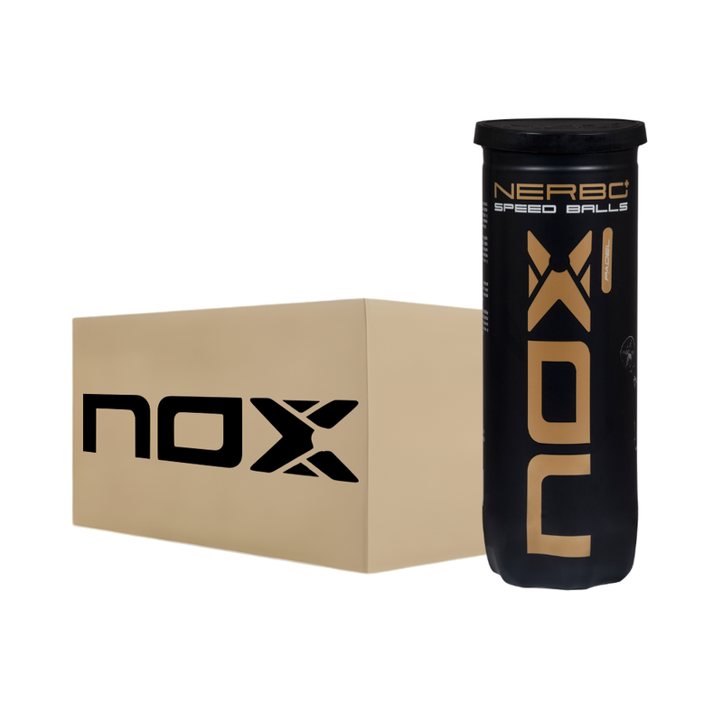 Carton de 24 tubes de balles Nox Nerbo+ Speed - Esprit Padel Shop