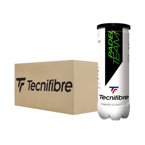Box of 24 tubes of Tecnifibre Team balls - Esprit Padel Shop