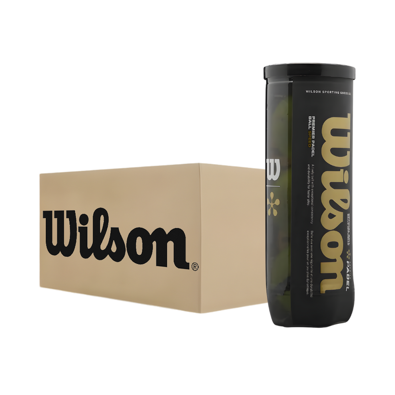 Carton de 24 tubes de balles Wilson Premier Padel Speed - Esprit Padel Shop