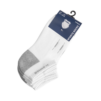 Meias K-Swiss Low Cut Brancas x3 - Esprit Padel Shop