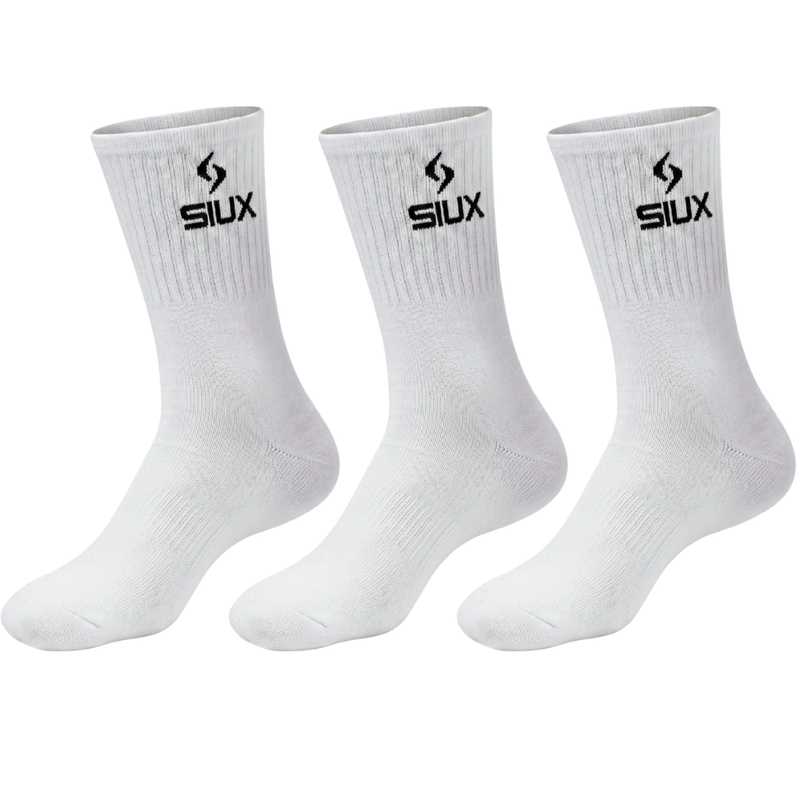 Chaussettes Siux Basic High Blanc x3 - Esprit Padel Shop
