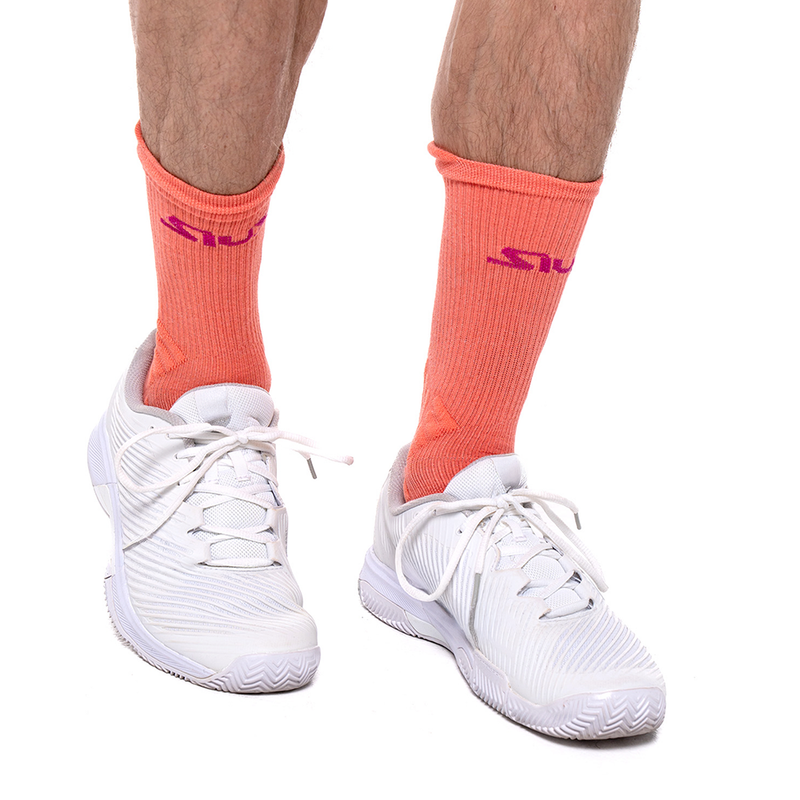 Chaussettes Siux Reveal High Blanc/Rose x2 - Esprit Padel Shop