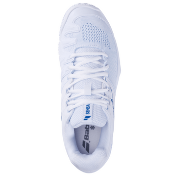 Chaussures de padel Femme Babolat Sensa Blanc/Bleu - Esprit Padel Shop