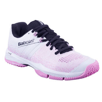 Chaussures de padel Femme Babolat Sensa Blanc/Rose - Esprit Padel Shop
