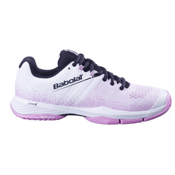 Chaussures de padel Femme Babolat Sensa Blanc/Rose - Esprit Padel Shop