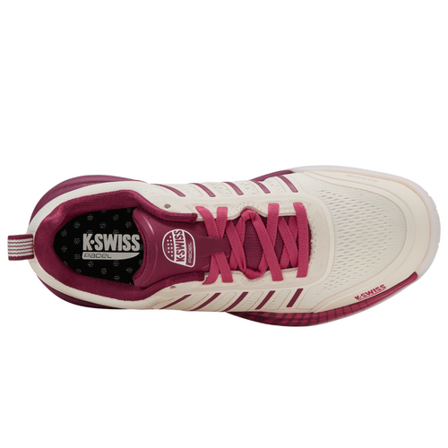 Chaussures de padel Femme K-Swiss Ultra Court Padel Blanc/Rose - Esprit Padel Shop