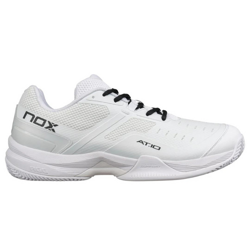 Zapatillas de pádel para mujer Nox AT10 Pro blancas de lado - Esprit Padel Shop