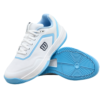 Chaussures de padel Femme Wilson Courtglide Padel Blanc/Bleu - Esprit Padel Shop