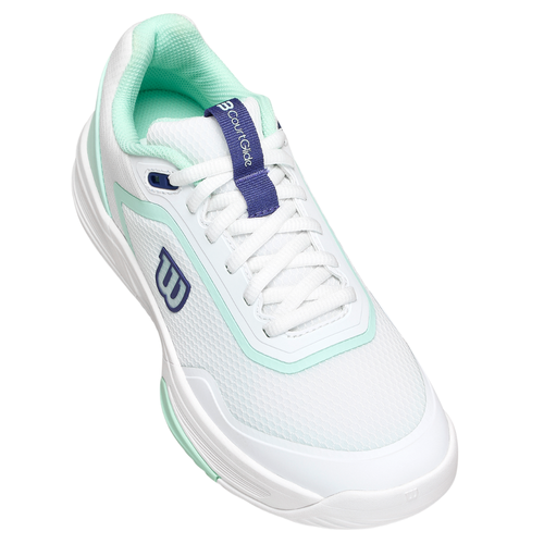 Chaussures de padel Femme Wilson Courtglide Padel Blanc/Vert - Esprit Padel Shop