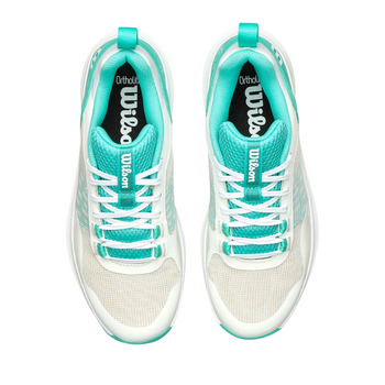 Chaussures de padel Femme Wilson Hurakn Pro V2 Blanc/Bleu - Esprit Padel Shop