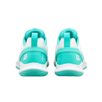 Chaussures de padel Femme Wilson Hurakn Pro V2 Blanc/Bleu - Esprit Padel Shop