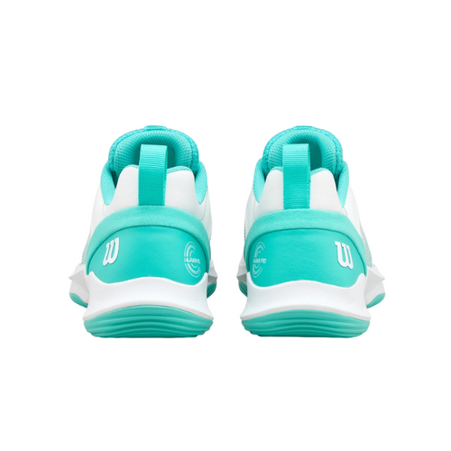 Chaussures de padel Femme Wilson Hurakn Pro V2 Blanc/Bleu - Esprit Padel Shop
