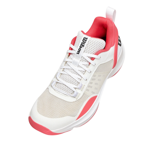 Chaussures de padel Femme Wilson Hurakn Pro V2 Blanc/Rose - Esprit Padel Shop