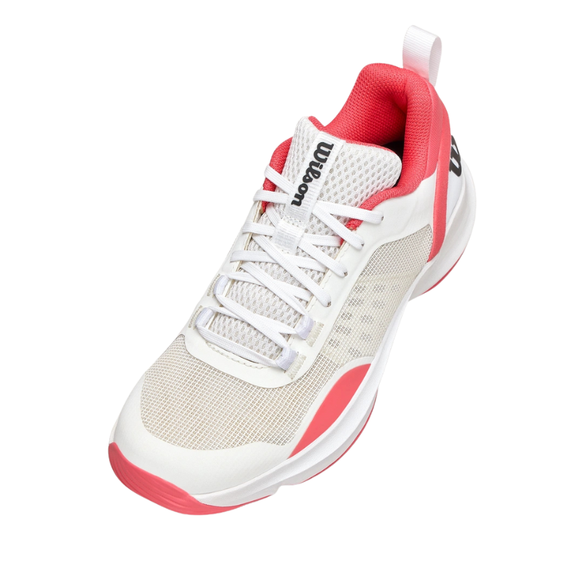 Chaussures de padel Femme Wilson Hurakn Pro V2 Blanc/Rose - Esprit Padel Shop