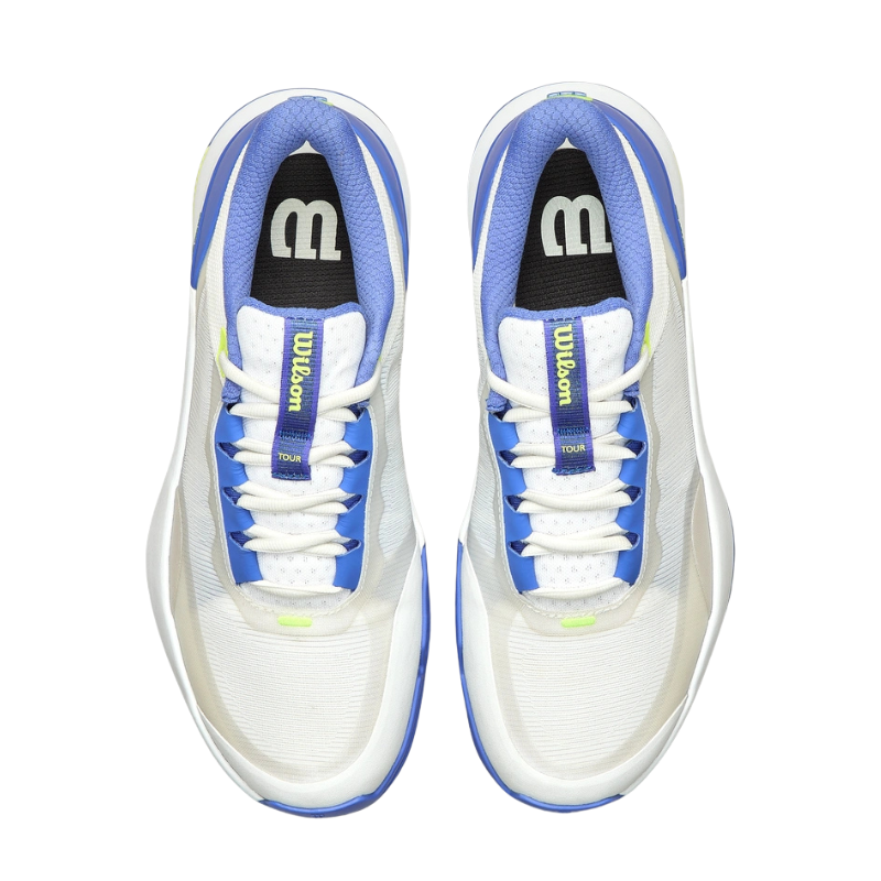 Chaussures de padel Femme Wilson Intrigue Tour Padel Blanc/Bleu - Esprit Padel Shop