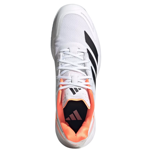 Chaussures de padel Homme Adidas Defiant Speed 2 Blanc/Orange - Esprit Padel Shop
