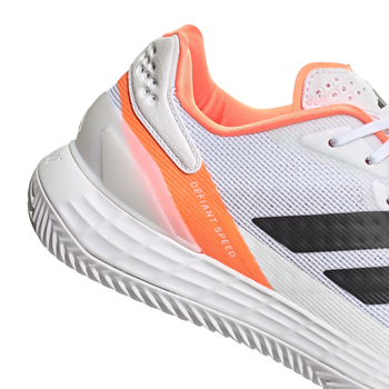Chaussures de padel Homme Adidas Defiant Speed 2 Blanc/Orange - Esprit Padel Shop