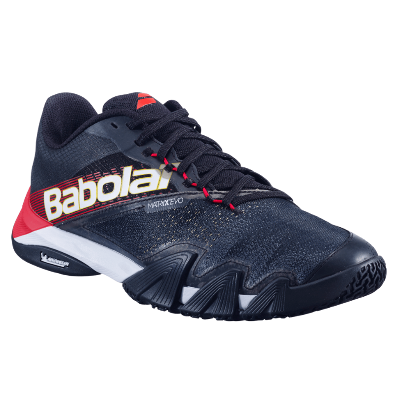 Chaussures Padel Babolat Jet Premura 2 Homme - Bleu/Rouge, Légères Et Respirantes