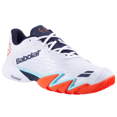 Chaussures de padel Homme Babolat Jet Premura 3 Lebron Blanc/Orange - Esprit Padel Shop