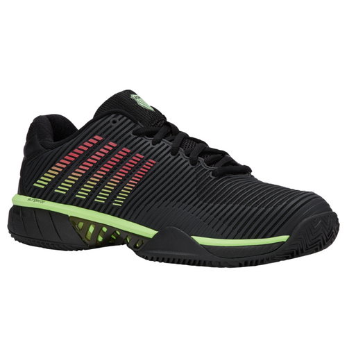 Chaussures de padel Homme K-Swiss Hypercourt Express 2 Clay Noir/Vert - Esprit Padel Shop
