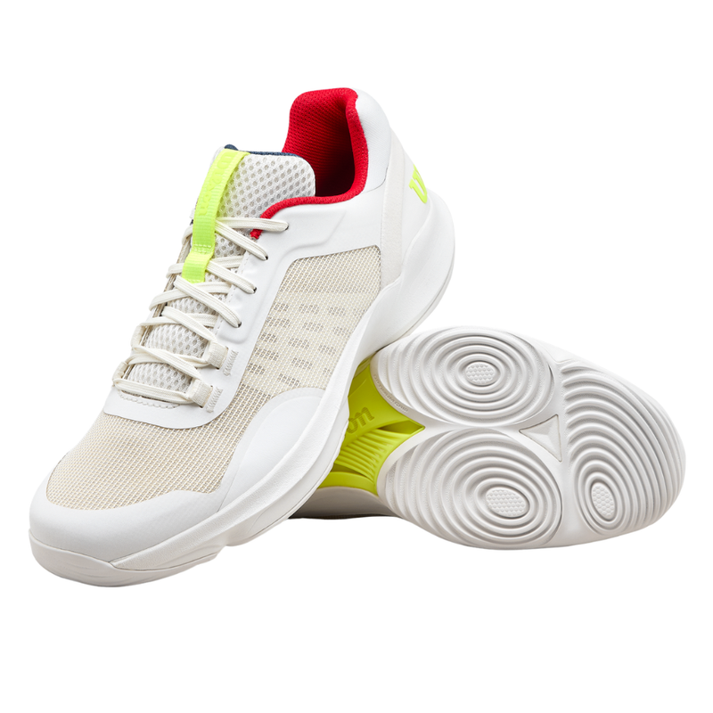 Chaussures de padel Homme Wilson Hurakn Pro V2 Blanc/Jaune - Esprit Padel Shop