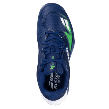 Chaussures de padel Junior Babolat Jet Premura 2 Bleu/Vert - Esprit Padel Shop