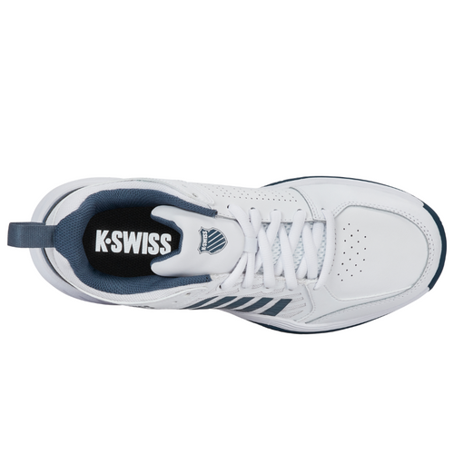Chaussures de padel K-Swiss Court Express 2 Clay Blanc/Bleu - Esprit Padel Shop
