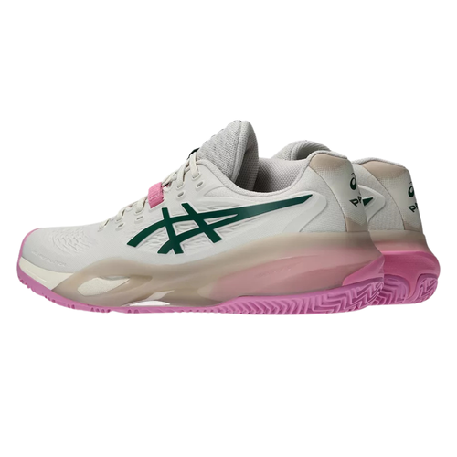 Chaussures de padel Femme Asics Gel-Resolution X Padel Rose/Vert - Esprit Padel Shop