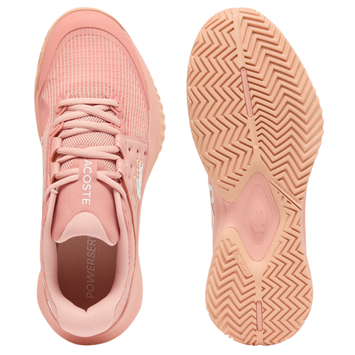 Chaussures de padel Femme Lacoste Power Serve Rose - Esprit Padel Shop