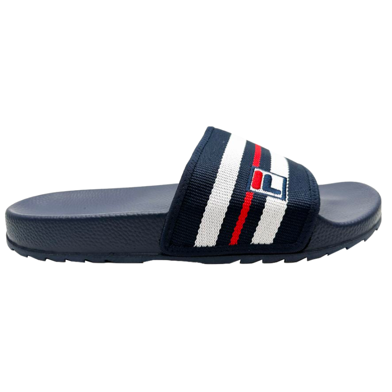 Claquettes Homme Fila Heritage Slide Bleu Marine - Esprit Padel Shop