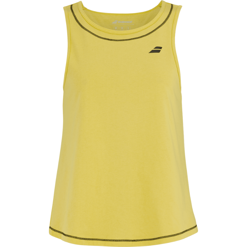 Débardeur Babolat Exercise Cotton Tank Jaune Femme 2025 - Esprit Padel Shop