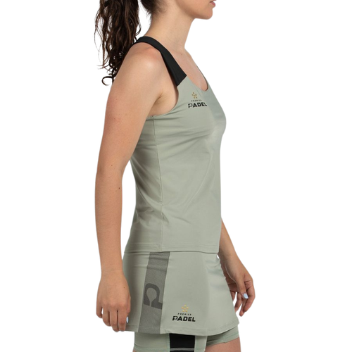 Camiseta de tirantes Bullpadel Pirac Verde para mujer - Esprit Padel Shop