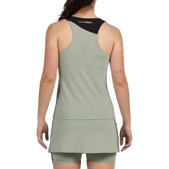 Camiseta de tirantes Bullpadel Pirac Verde Mujer - Esprit Padel Shop