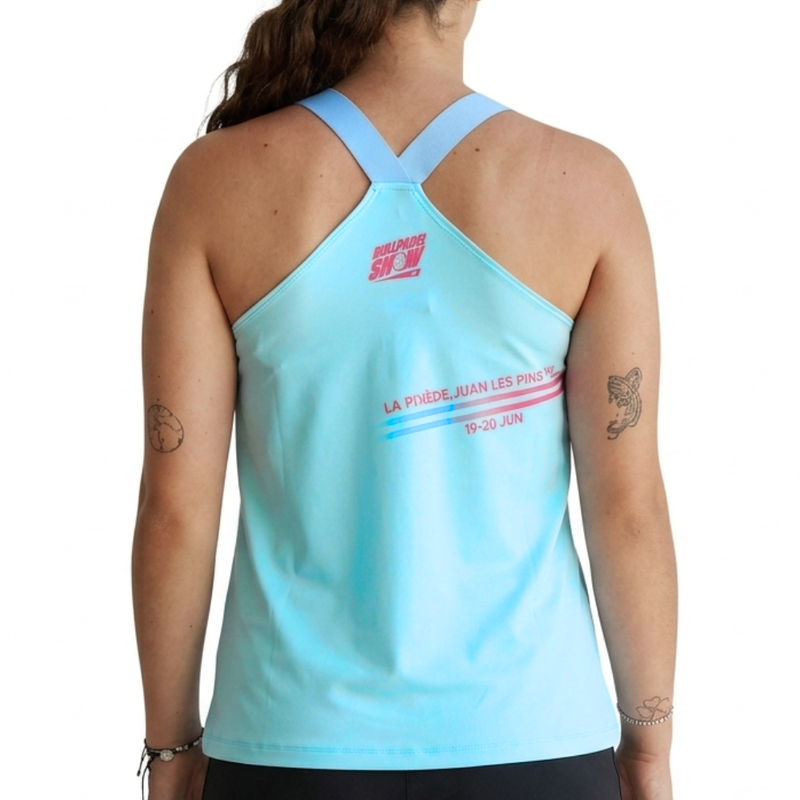 Débardeur Bullpadel Show Bleu Femme - Esprit Padel Shop