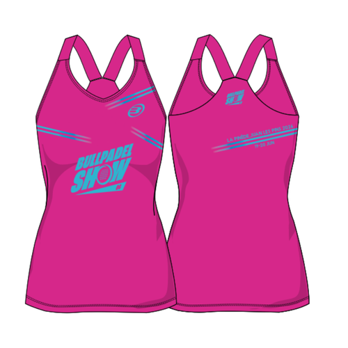 Débardeur Bullpadel Show Rose Femme - Esprit Padel Shop