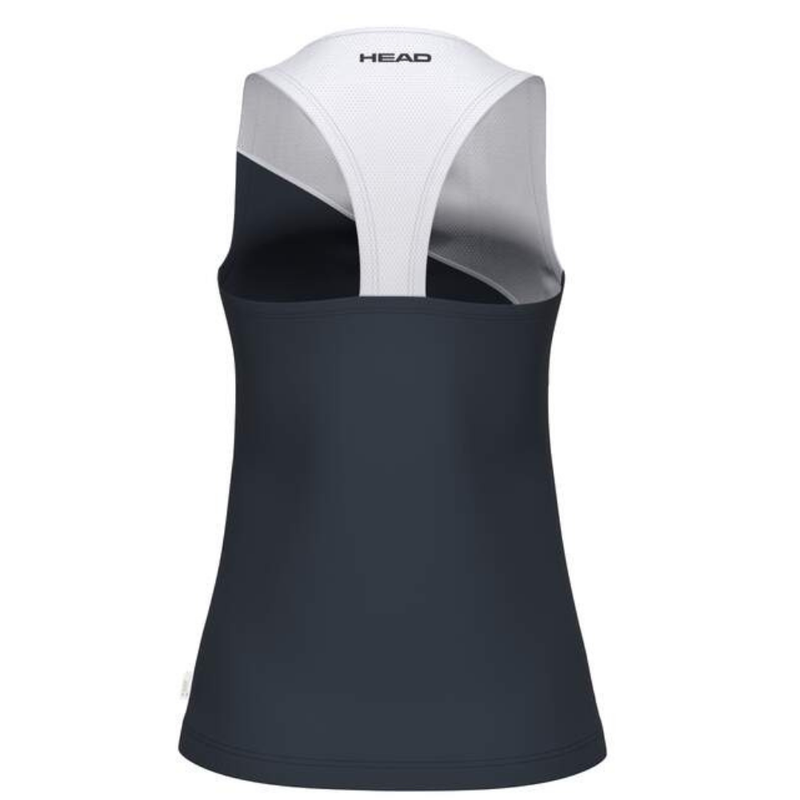 Débardeur Head Spirit Tank Top Blanc/Bleu Marine Femme - Esprit Padel Shop