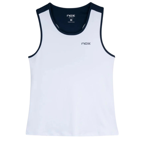 Débardeur Nox Team Blanc/Bleu Femme - Esprit Padel Shop