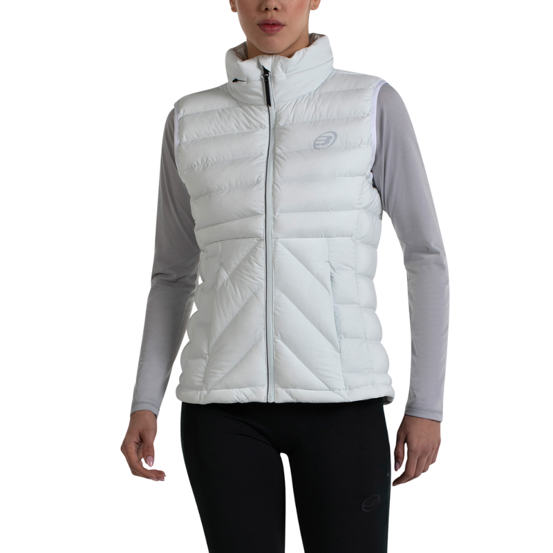 Doudoune sans manches Bullpadel Esela Blanc Femme - Esprit Padel Shop