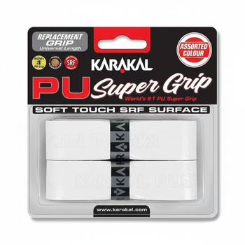 Karakal PU Super Grip Bianco x2 - Esprit Padel Negozio