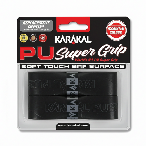 Grip Karakal PU Super Grip Zwart x2 - Esprit Padel Shop