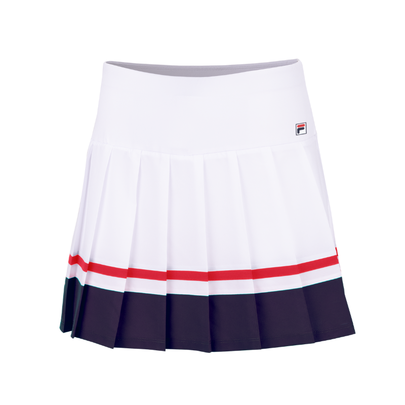 Jupe Fila Sabine Blanc/Bleu Femme - Esprit Padel Shop