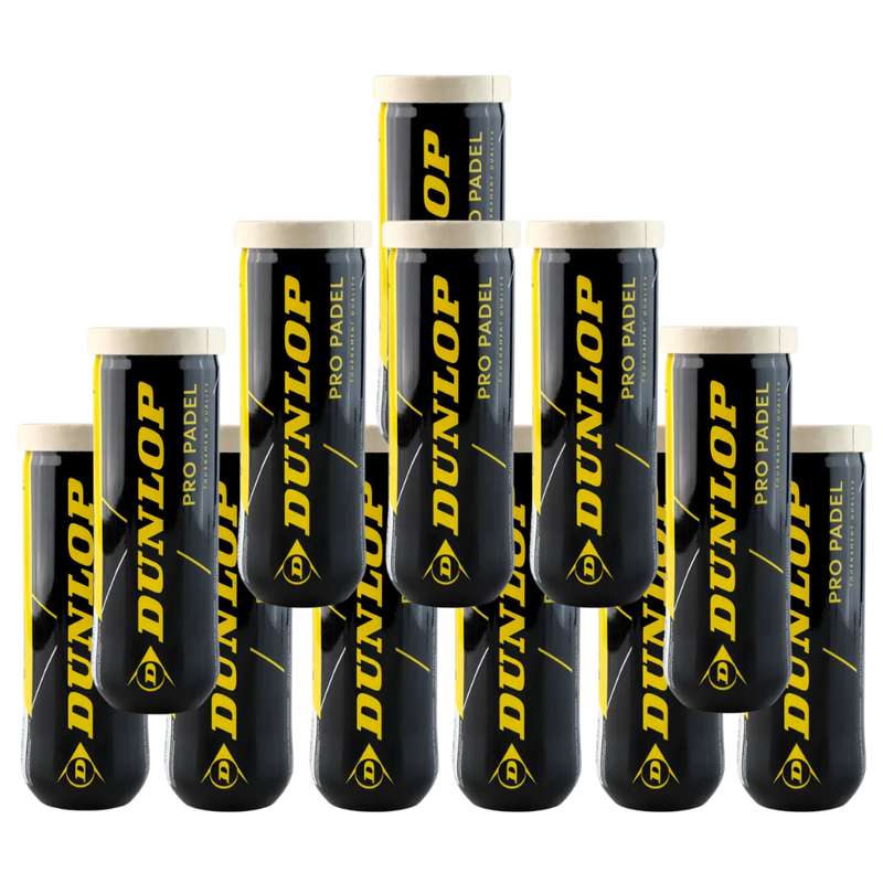Pack de 12 tubes de balles Dunlop Pro Padel - Esprit Padel Shop