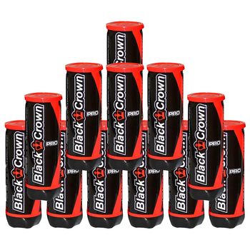 Pack de 12 tubes de balles Black Crown Pro - Esprit Padel Shop