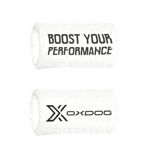 Poignets éponge oxdog Bolt long blanc - Esprit Padel Shop