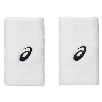Asics Long White Terry Wristbands x2 - Esprit Padel Shop