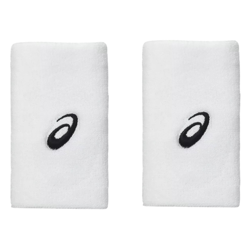 Asics Long White Terry Wristbands x2 - Esprit Padel Shop